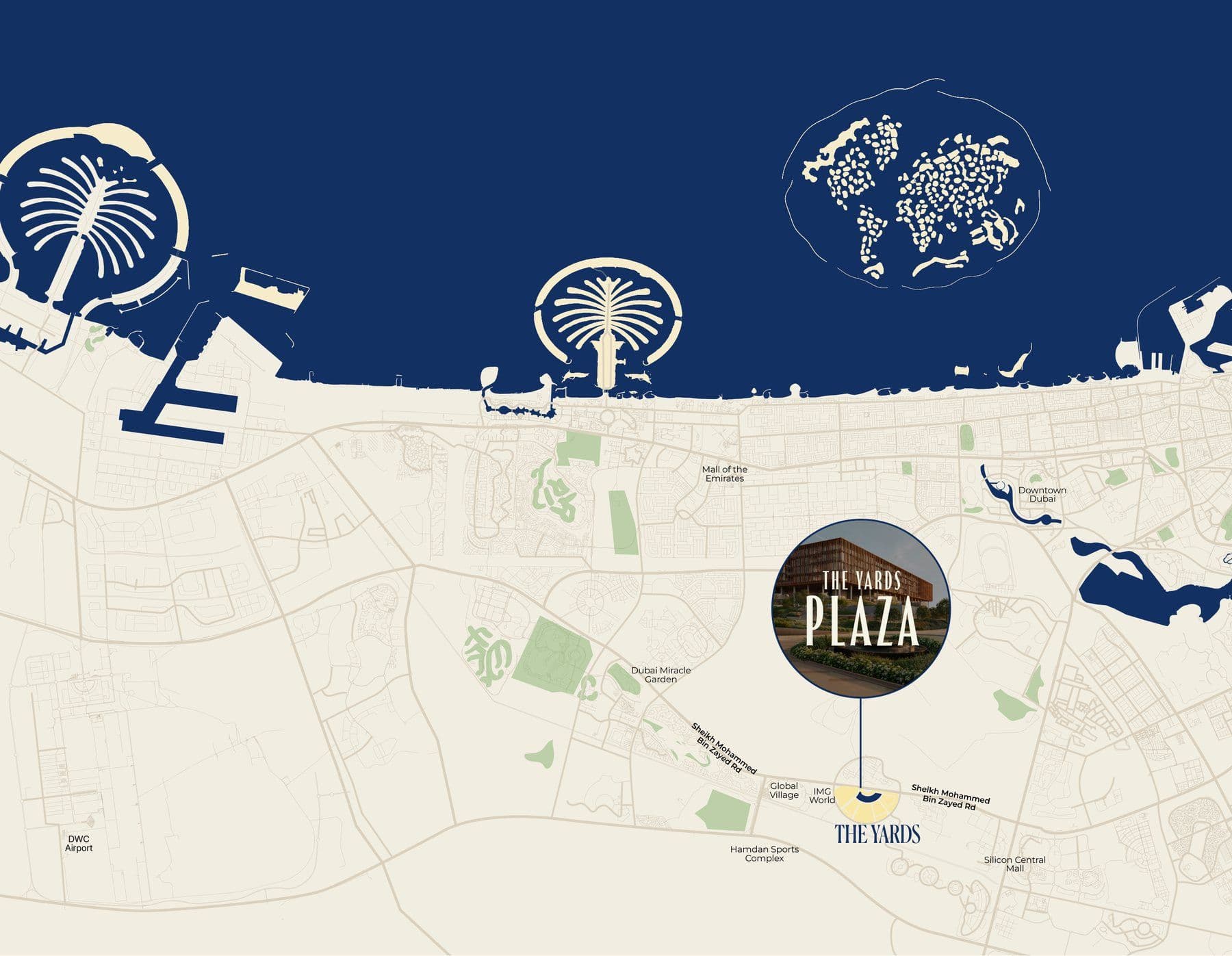 City of Arabia location map
